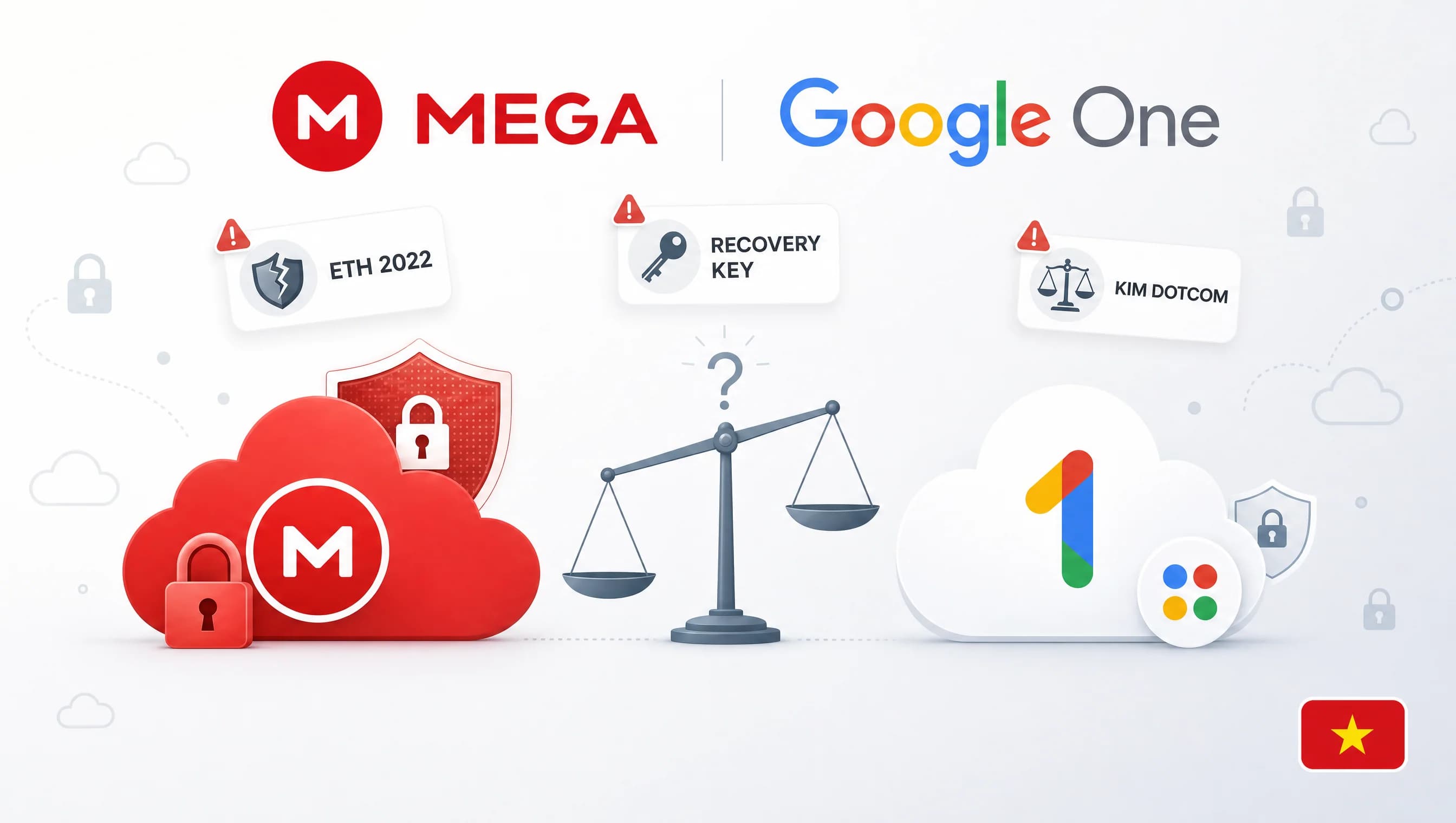 MEGA Cloud có an toàn không 2026? So sánh với Google One cho người Việt
