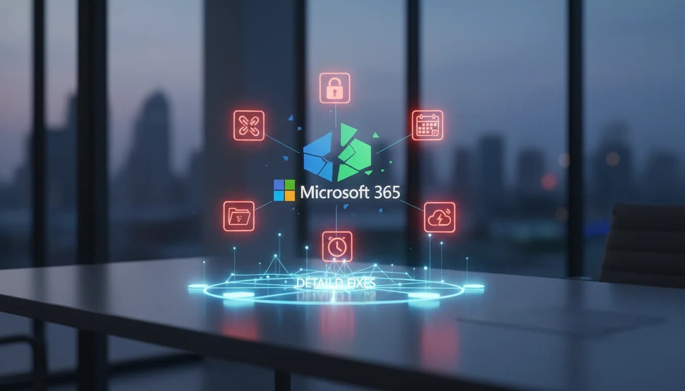 Top 7 Lỗi Thường Gặp Khi Dùng Microsoft 365 Và Cách Tự Sửa Trước Khi Gọi Shop